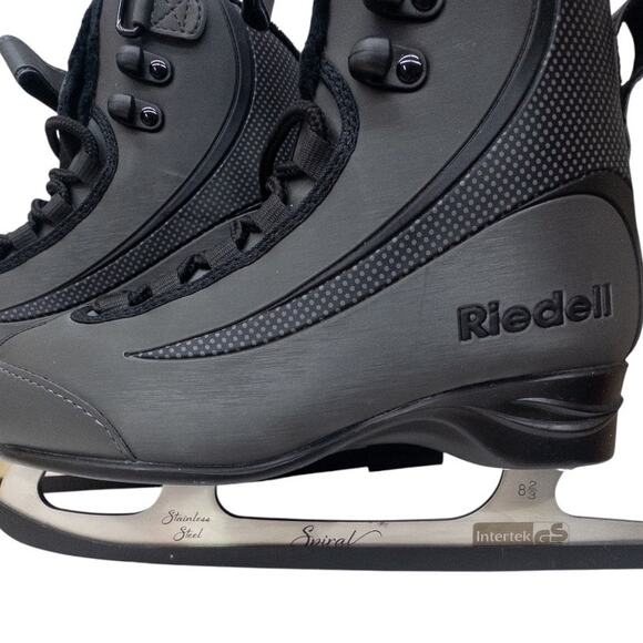 Riedell Soar Ice Skates Gray Onyx Adult Size 4 US Kids 3 3.5 Women's 4.5 5 - Picture 2 of 8